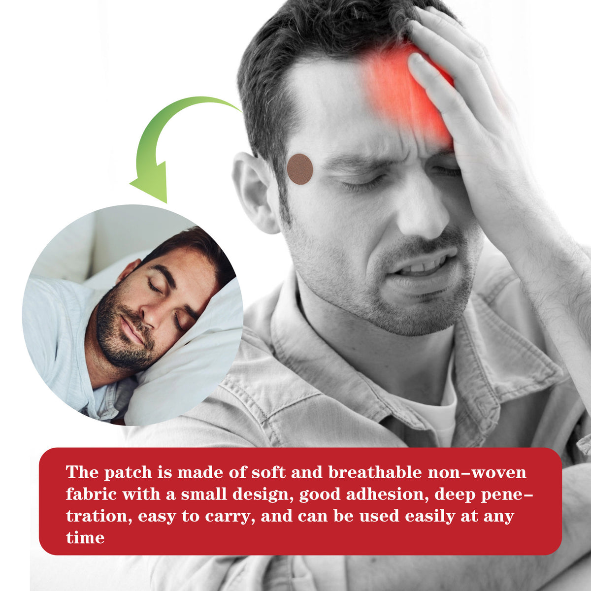 Herbal Headache Relief Patches (10 pcs.)